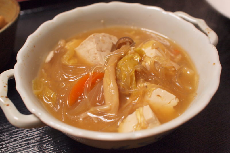 豆腐と白菜の中華スープ